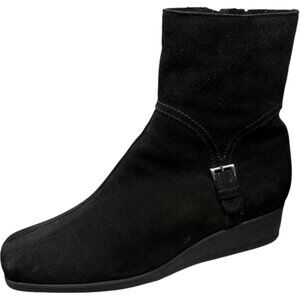 La Canadienne Sanford Suede Zip Waterproof Wedge Ankle Boot